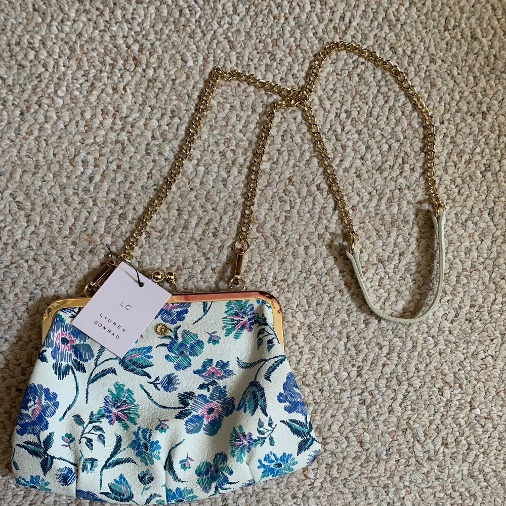 LV floral purse